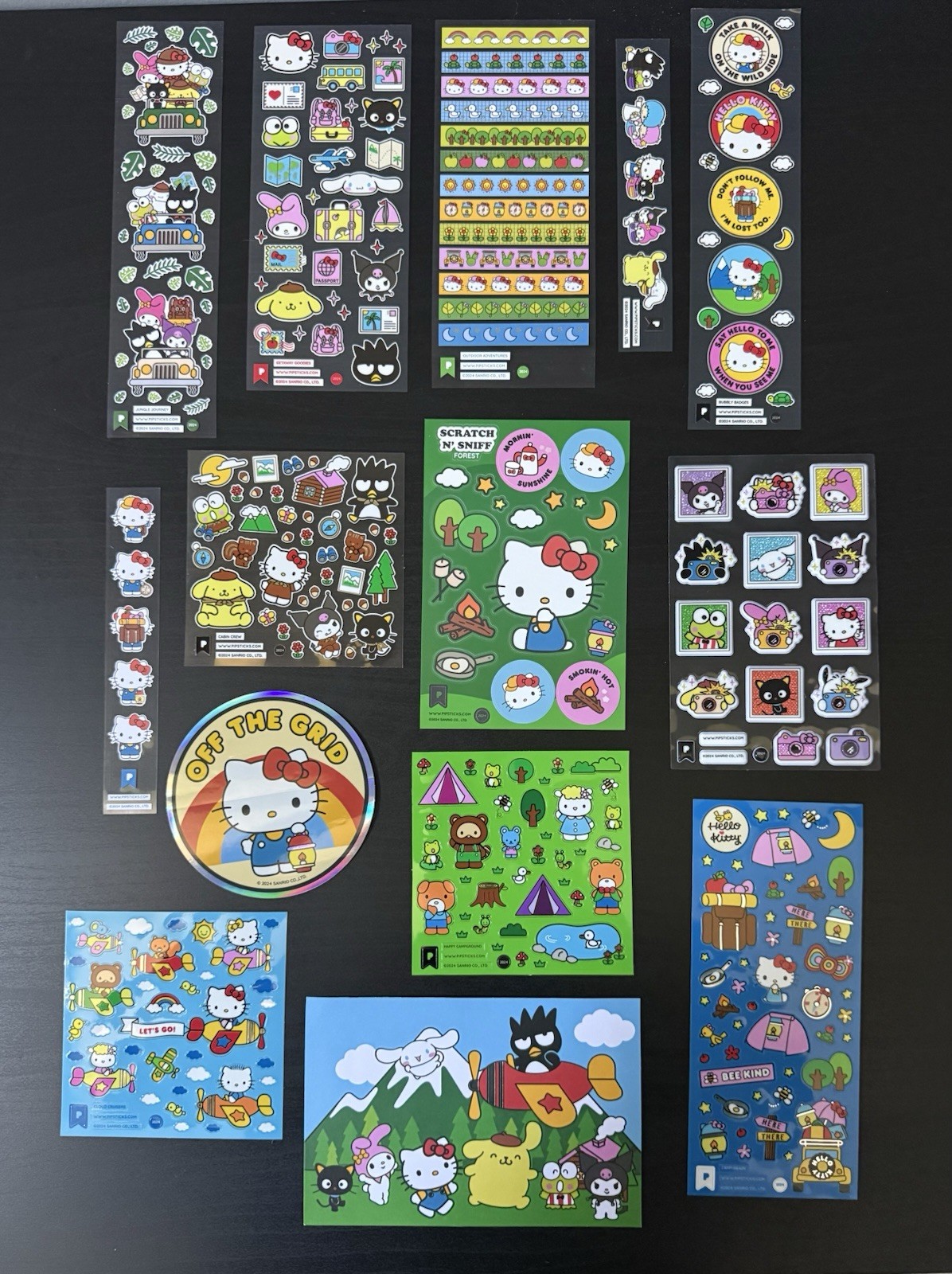 Pipsticks Sanrio Hello Kitty and Friends Sticker Sheet Set