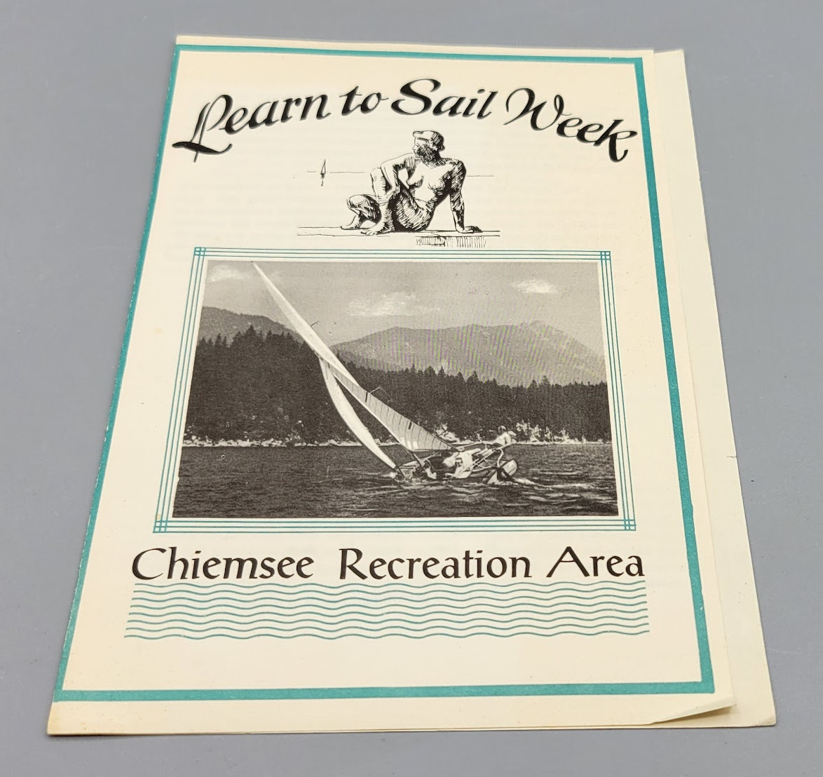 Vintage Chiemsee Recreation Area 1960s Learn To Sail Week Brochure Pamphlet Book