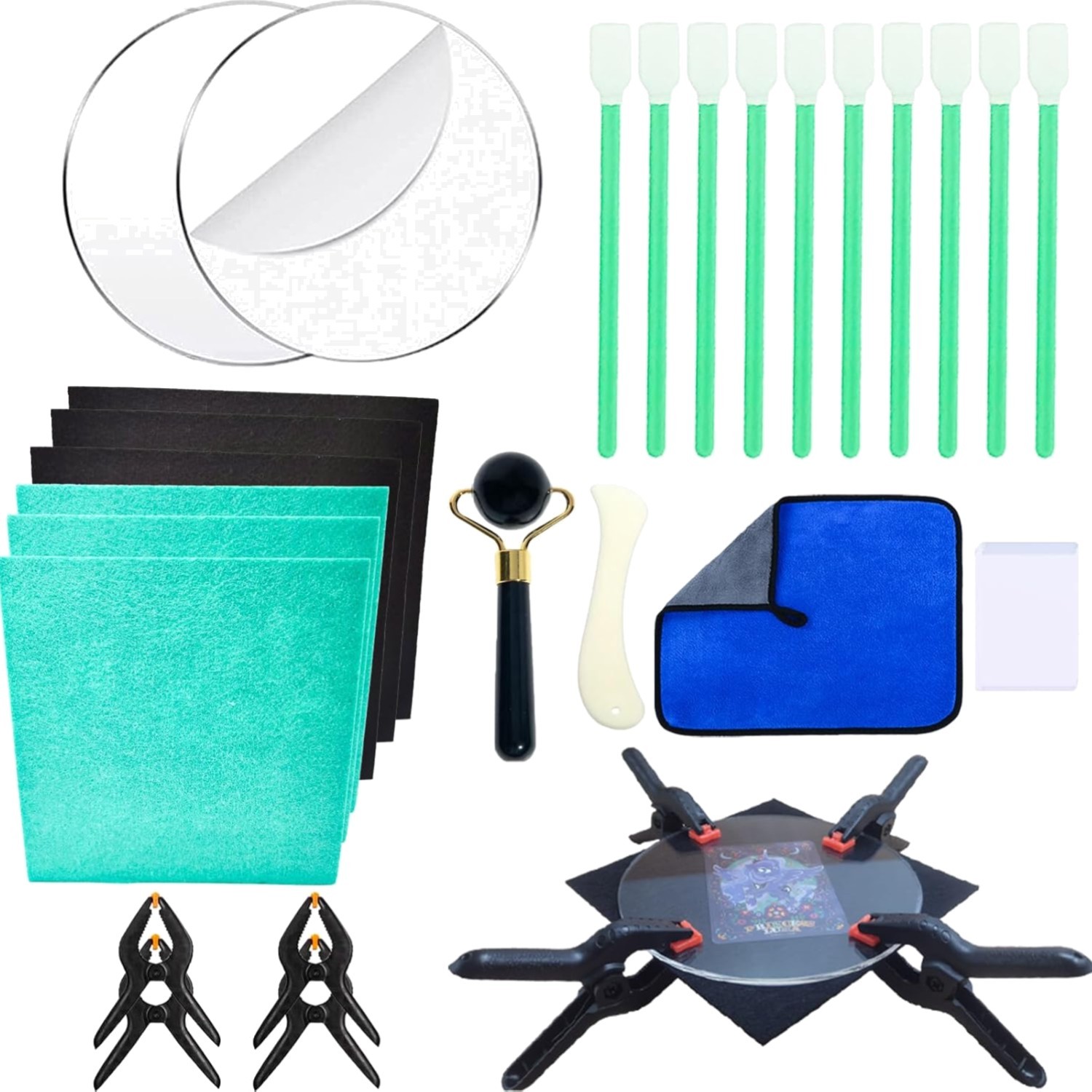 Comprehensive 28-Piece Card Care Kit for Collectors - Gentle Cleaning & Repair