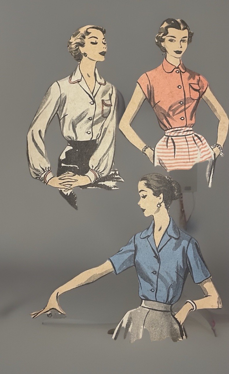 1950’s Advance 6245 Women’s Tops #VintageSewingPattern B30