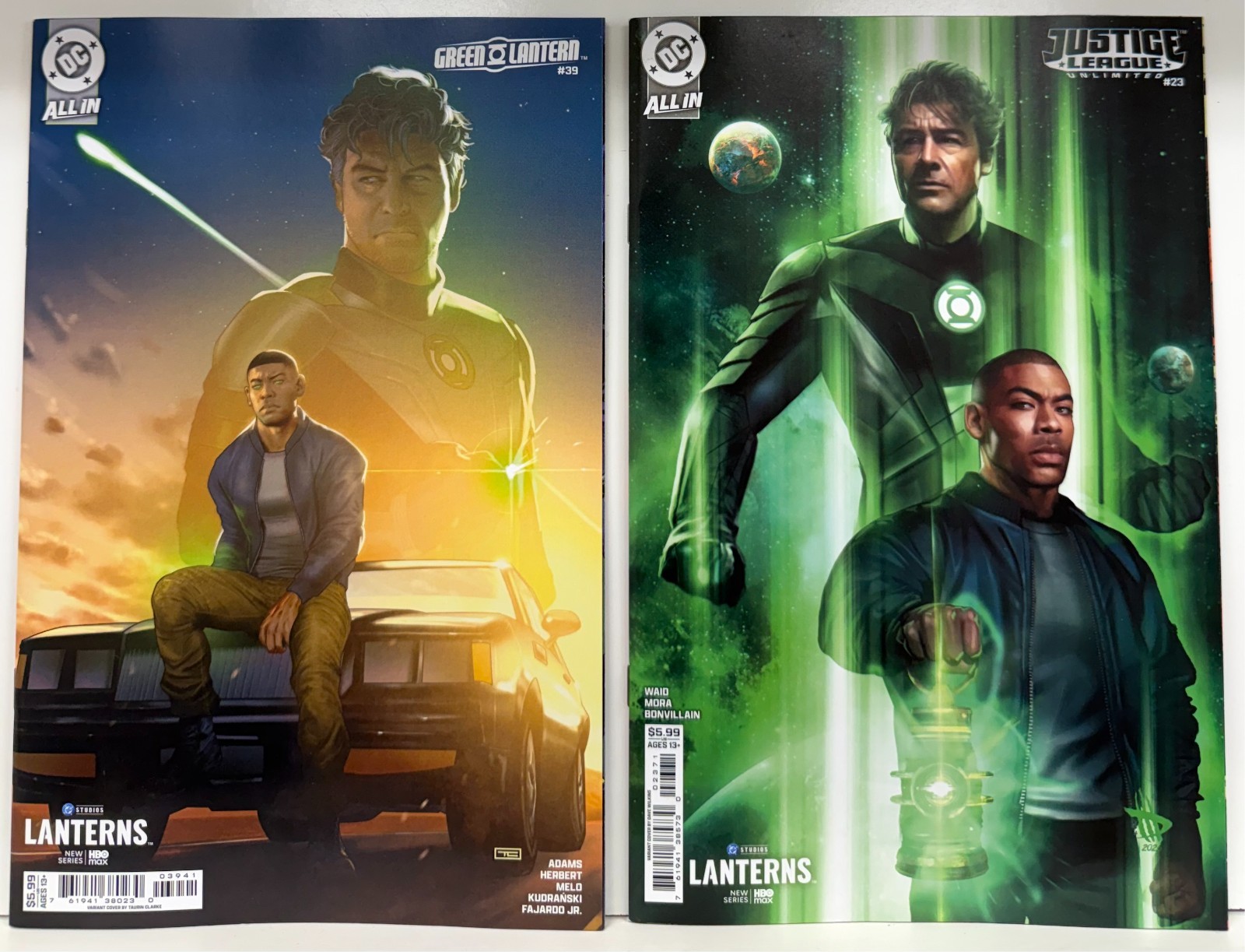 Green Lantern #39D & Justice League Unlimited #23G HBO LANTERNS Variant Green Lantern #39D & Justice League Unlimited #23G HBO LANTERNS Variant