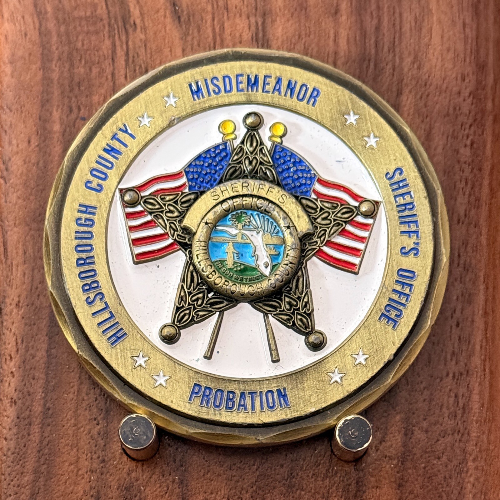 Hillsborough County Sheriff Misdemeanor Probation Challenge Coin  M#25