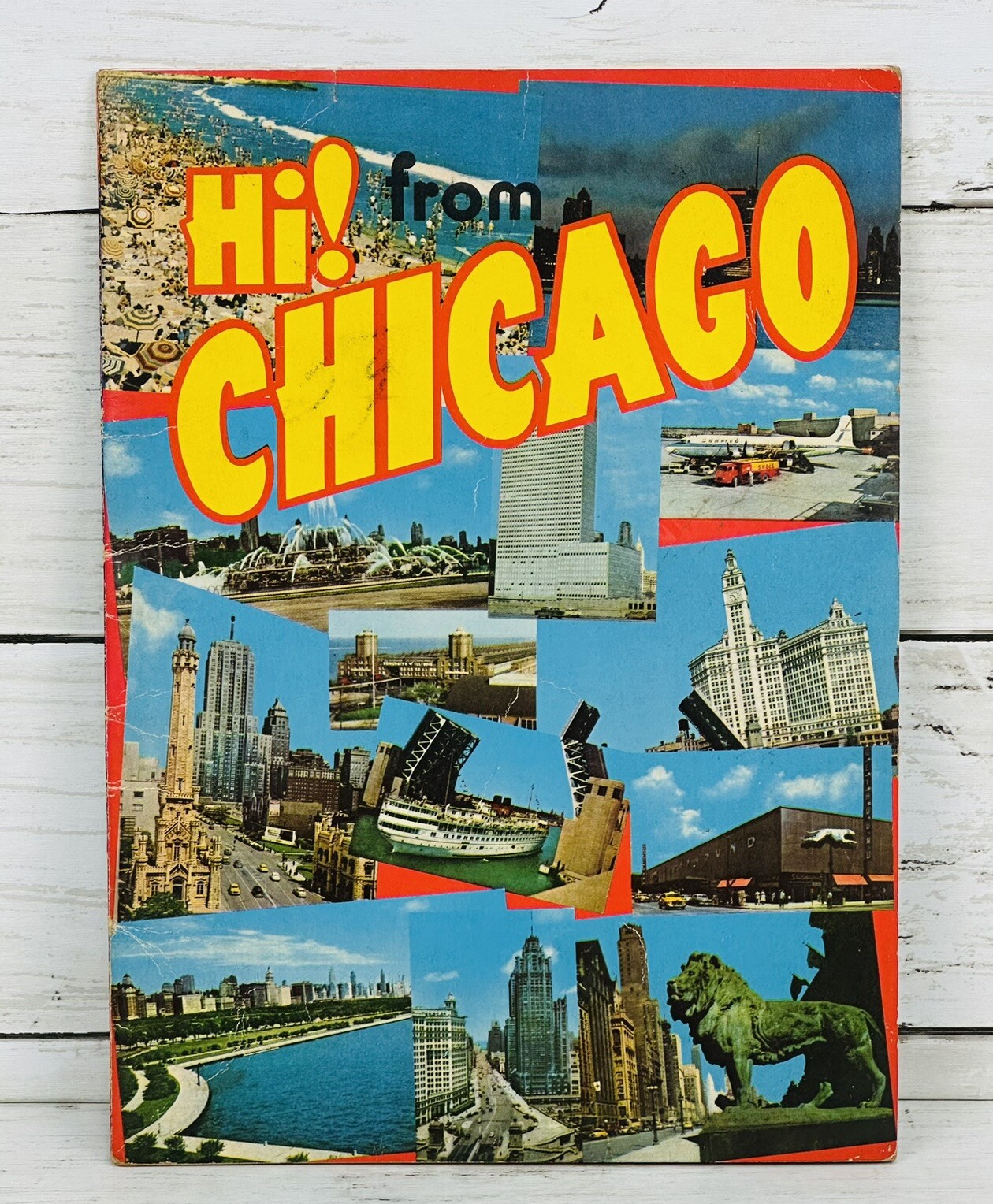 VTG 1958 Hi From Chicago Illinois Tourism Souvenir Booklet Full Color Photos VTG 1958 Hi From Chicago Illinois Tourism Souvenir Booklet Full Color Photos