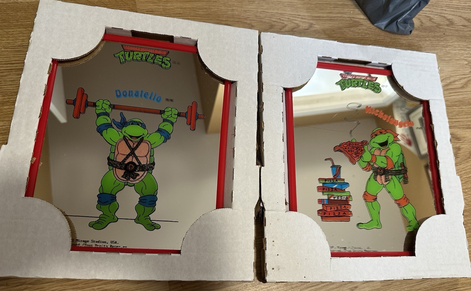 Teenage Mutant Ninja Turtles 1990 Mirage 8x10 Mirror NEW Leonardo & Michelangelo