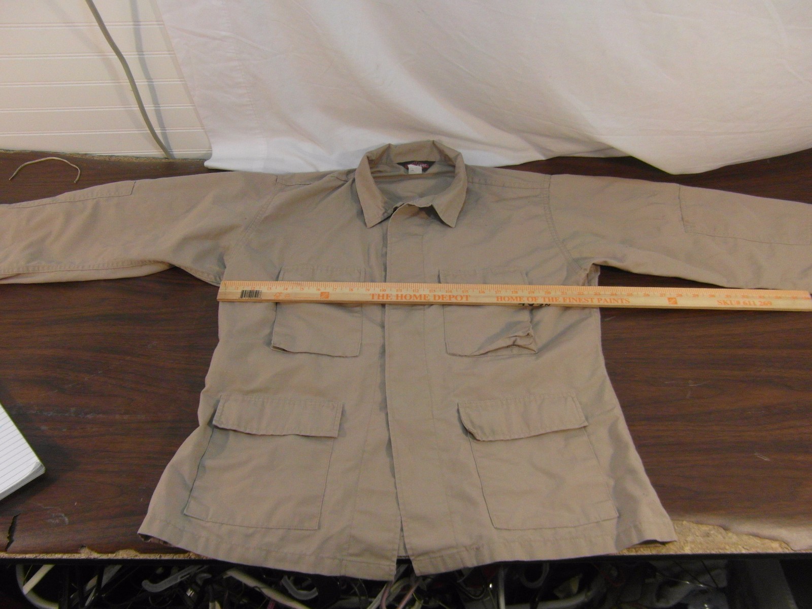 Adult Unisex Tru-Spec Tan Polyester Cotton Button Up Front Military Blouse 32994