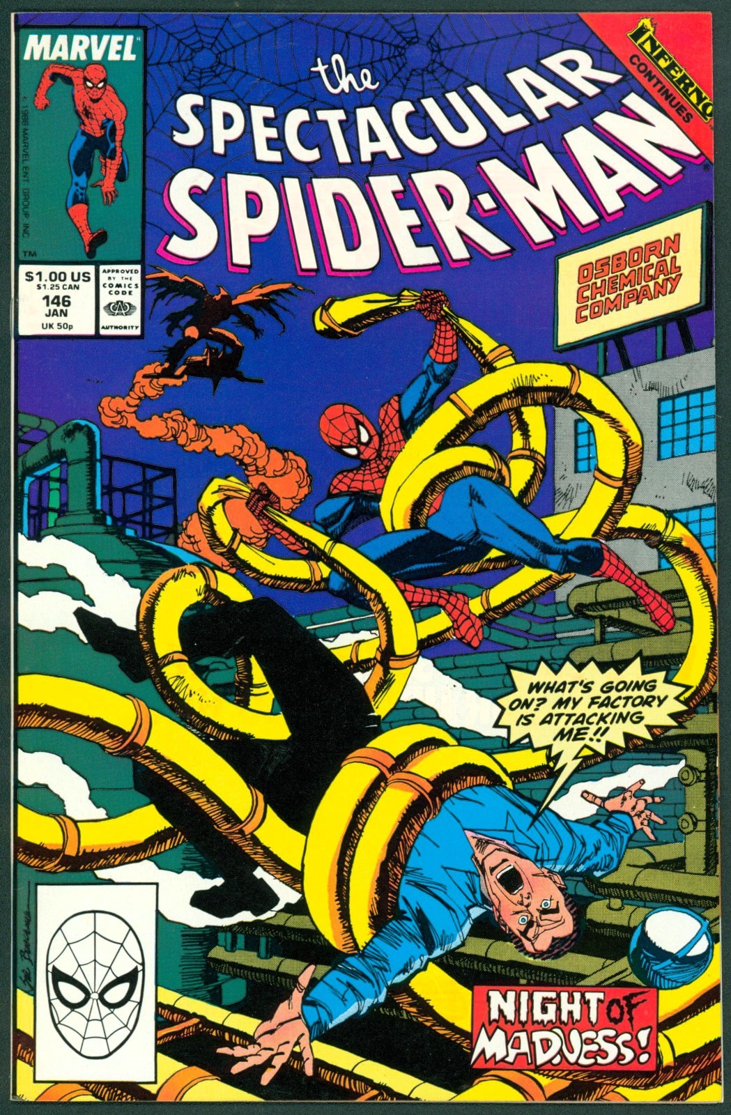 Spectacular Spider-Man 146 NM+ 9.6 Marvel 1989