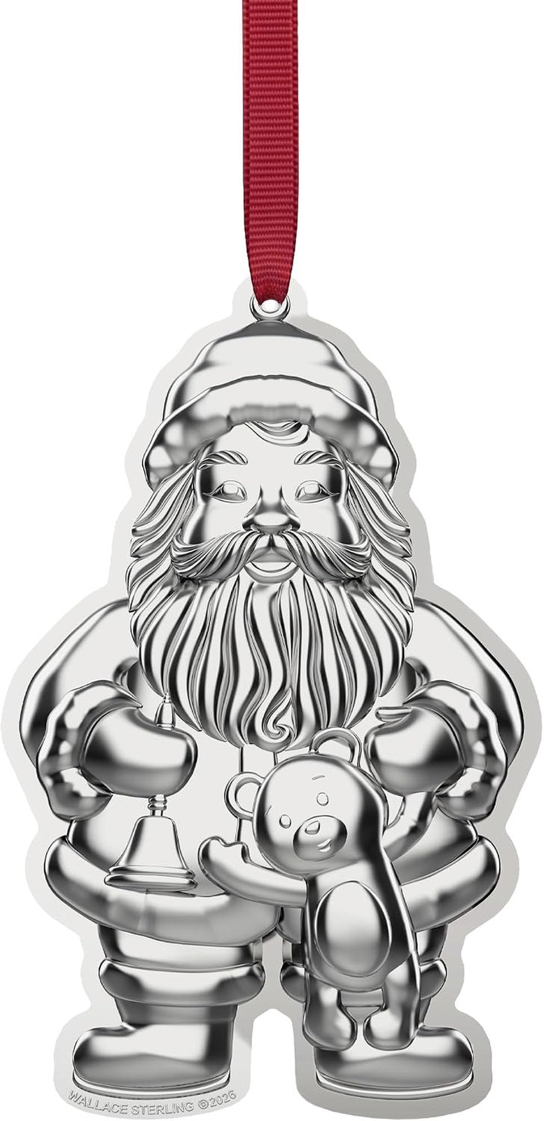 Wallace Sterling Silver Santa Ornament 2026-10Th Edition Annual Collectible Chri