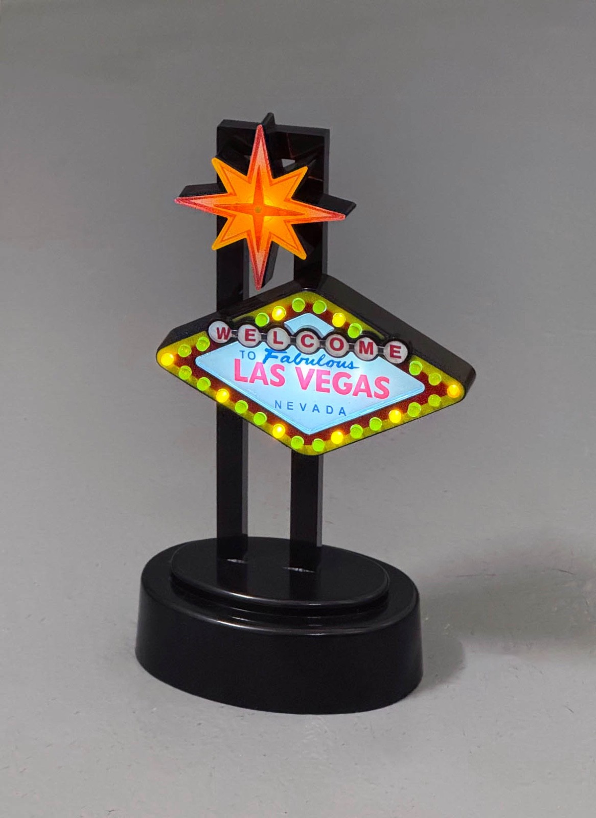 NEW Welcome to Fabulous Las Vegas Nevada Sign with Flashing Lights 6’’