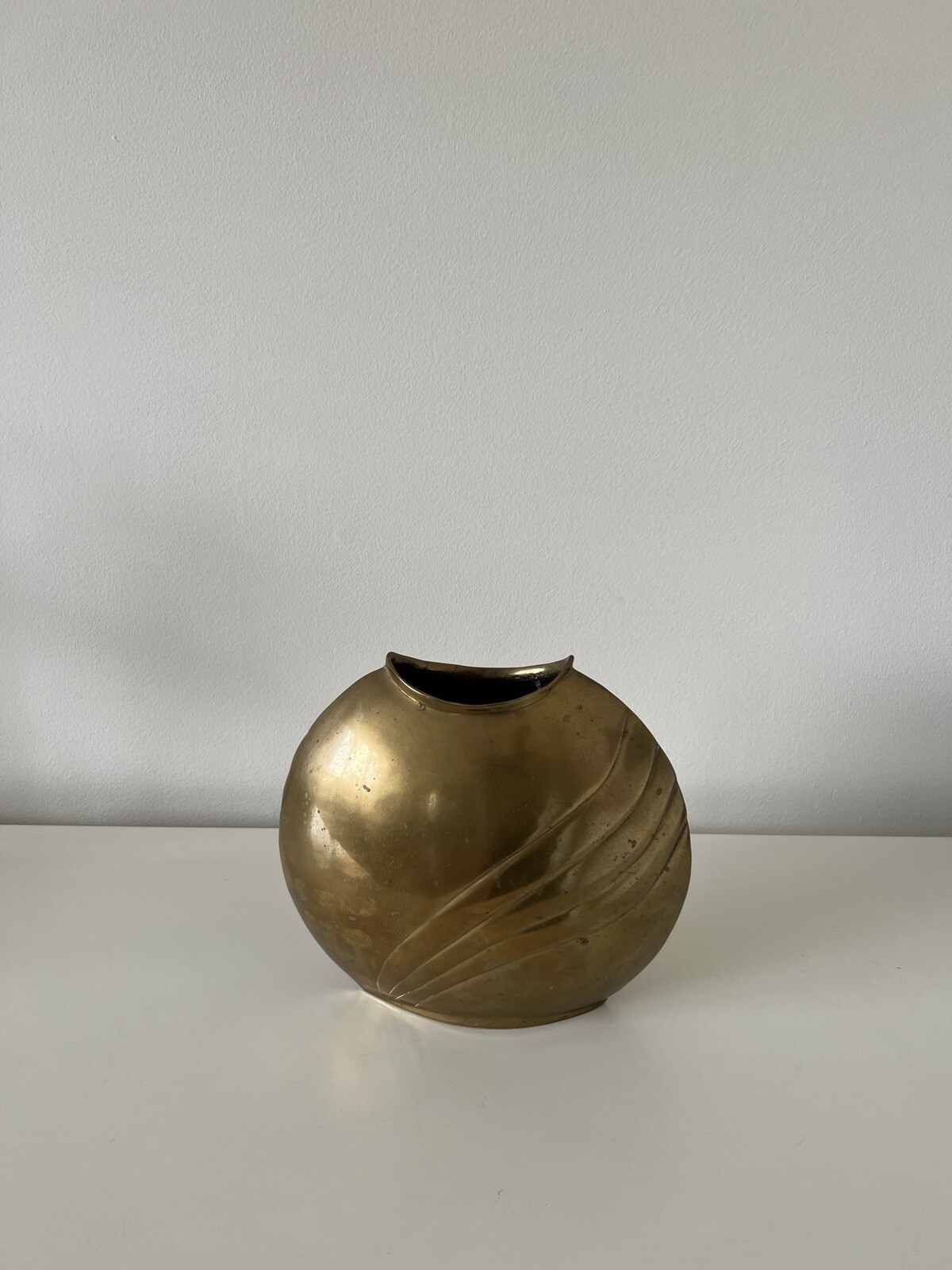 Brass Vase Oval Made In India