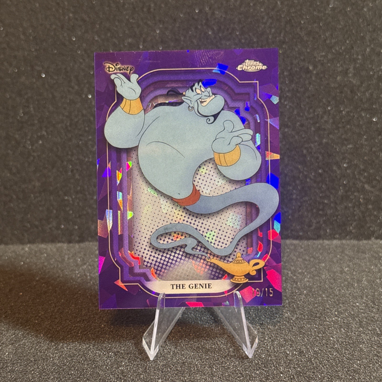2024 Topps Chrome Sapphire Disney Genie Purple 10/15 #56