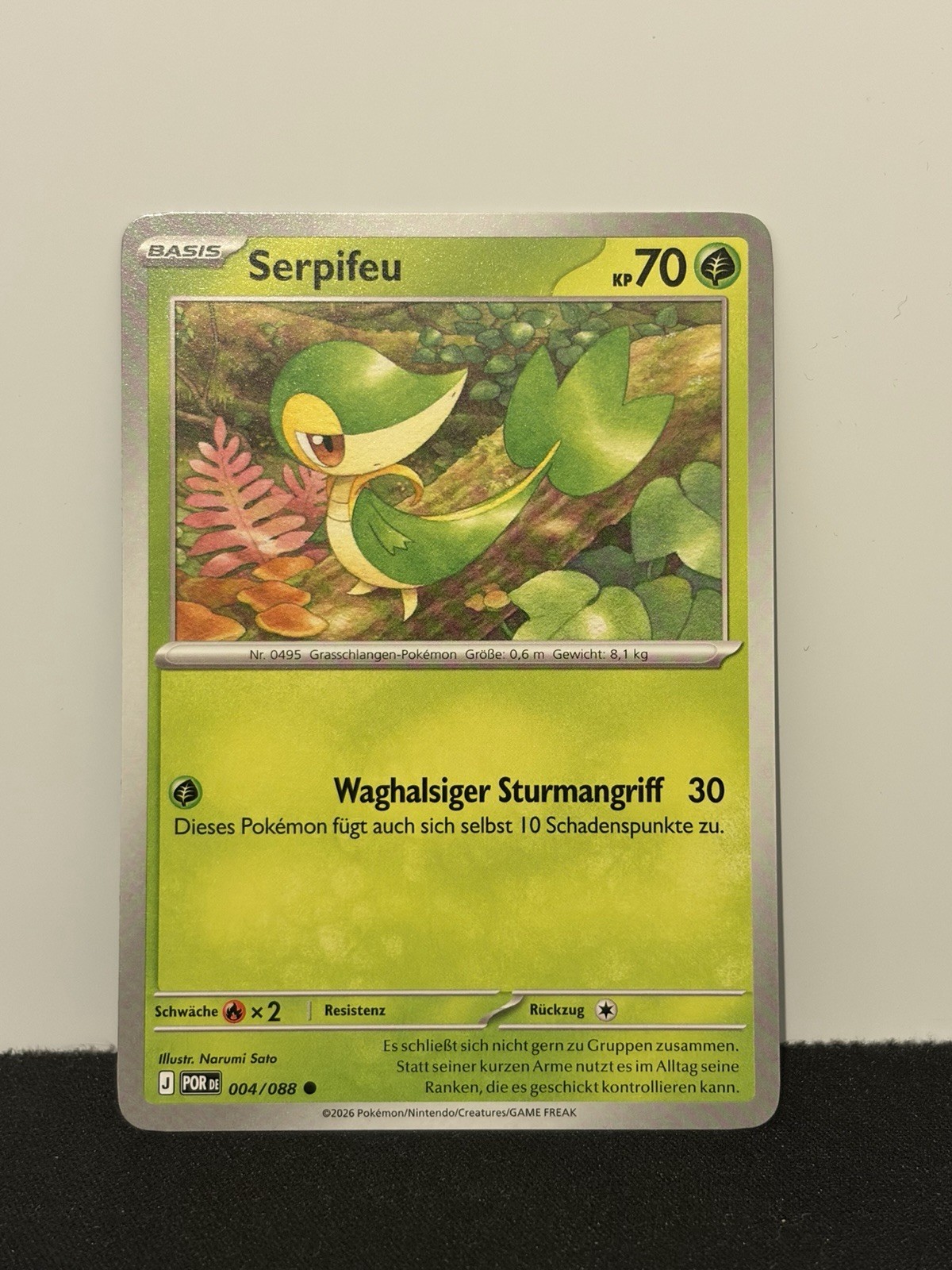 Pokemon Serpifeu 004/088 German NM
