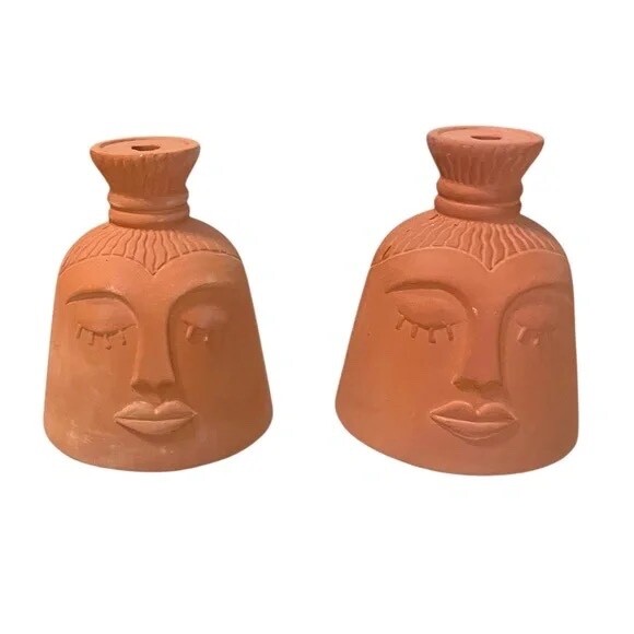 NEW Hand Crafted Terra-cotta / Clay Sitting Planter