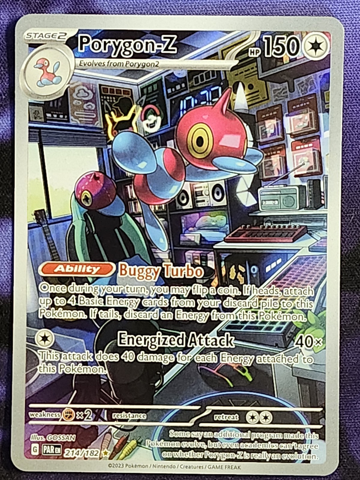 Pokemon Porygon-Z 214/182 Paradox Rift PAR