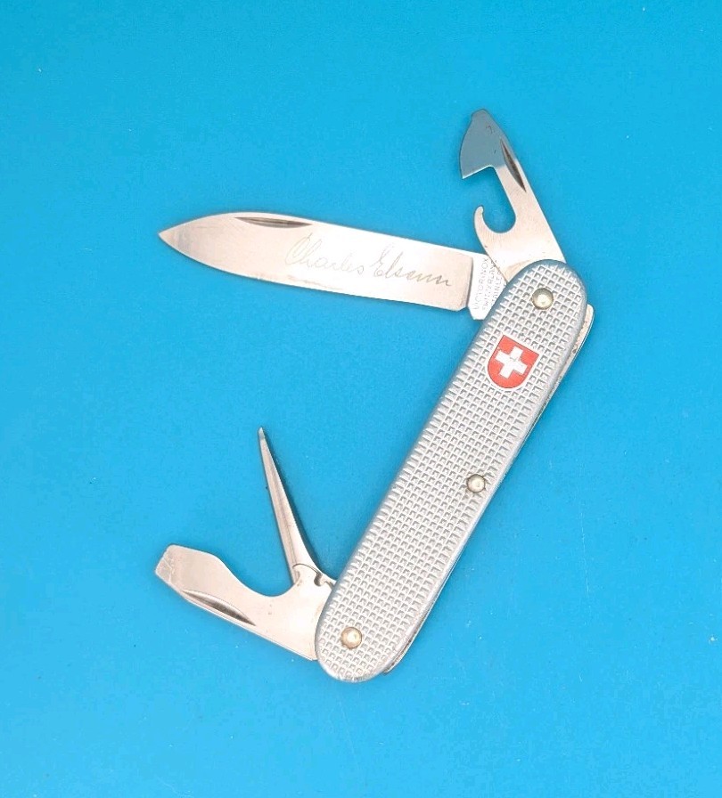 Wenger Soldat Standard Issue Alox Old Cross Swiss Army Knife 2003 *CHARLES*