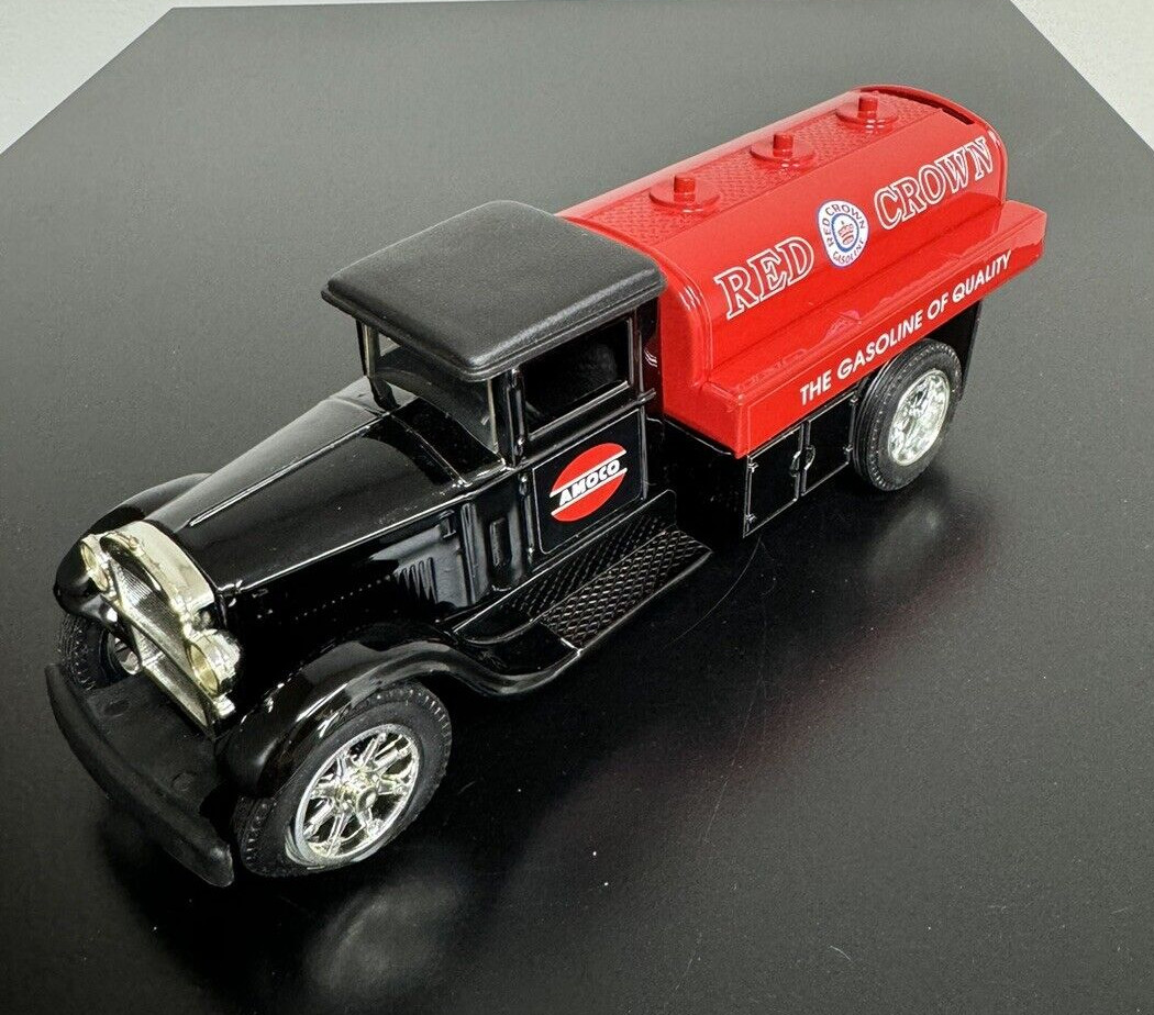 1931 Sterling Amoco Red Crown Tanker Die Cast Metal Coin Bank