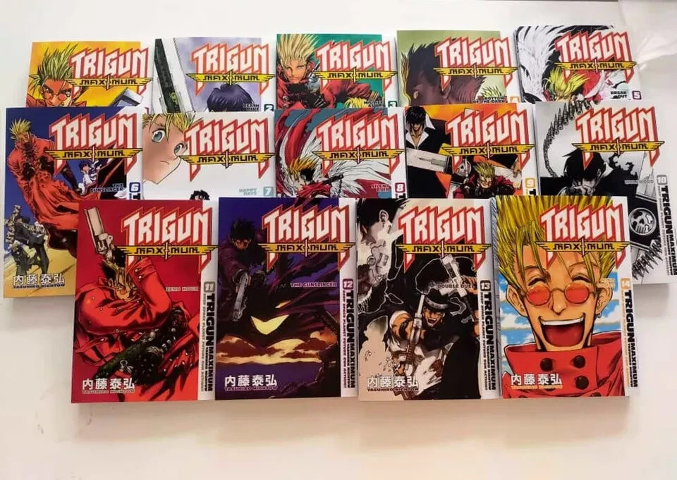 TRIGUN MAXIMUM Manga Vol 1-14 Full Set English Version Ysuhiro Nightow Fast Ship TRIGUN MAXIMUM Manga Vol 1-14 Full Set English Version Ysuhiro Nightow Fast Ship