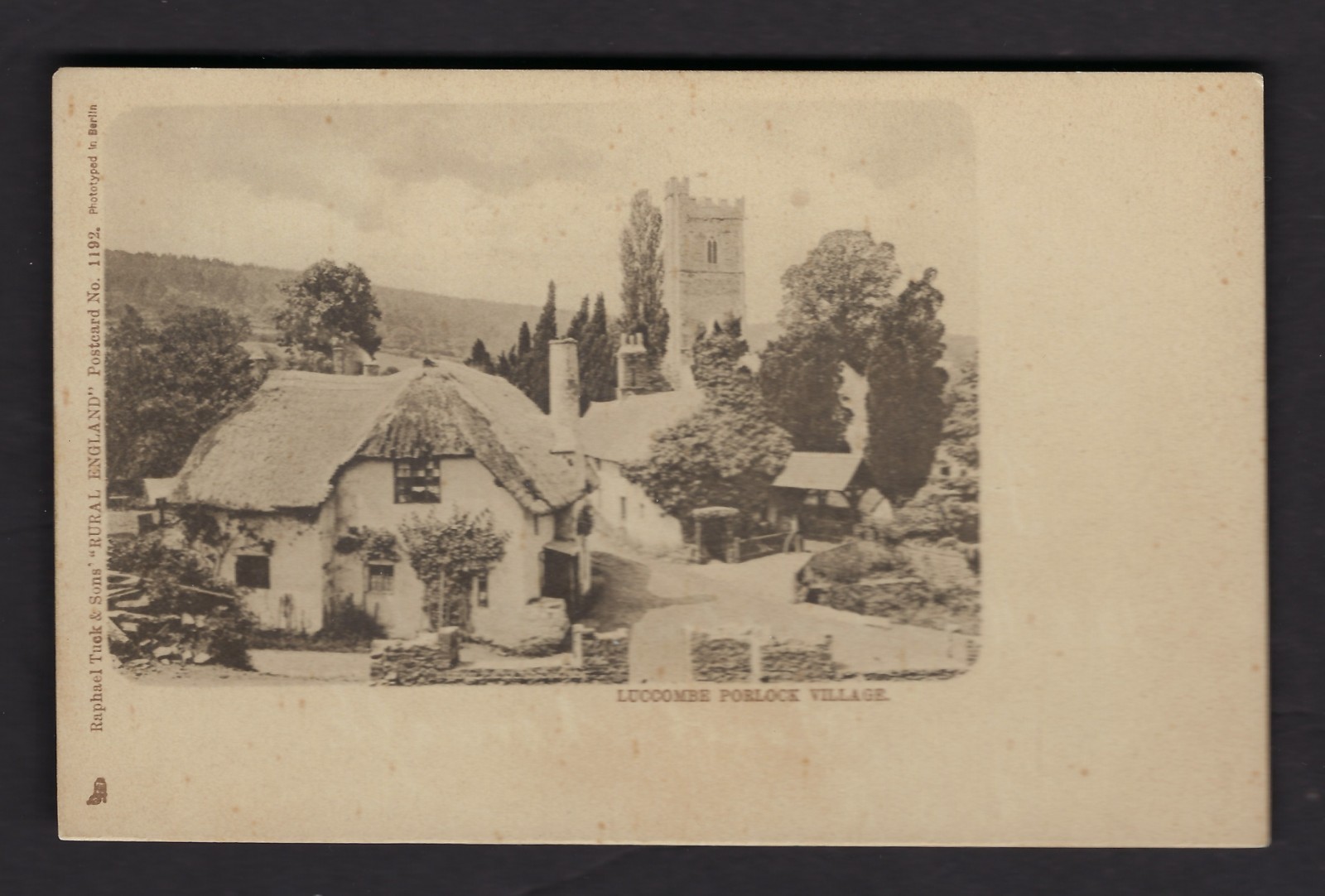 Luccombe Porlock Village Tuck Rural England No 1192