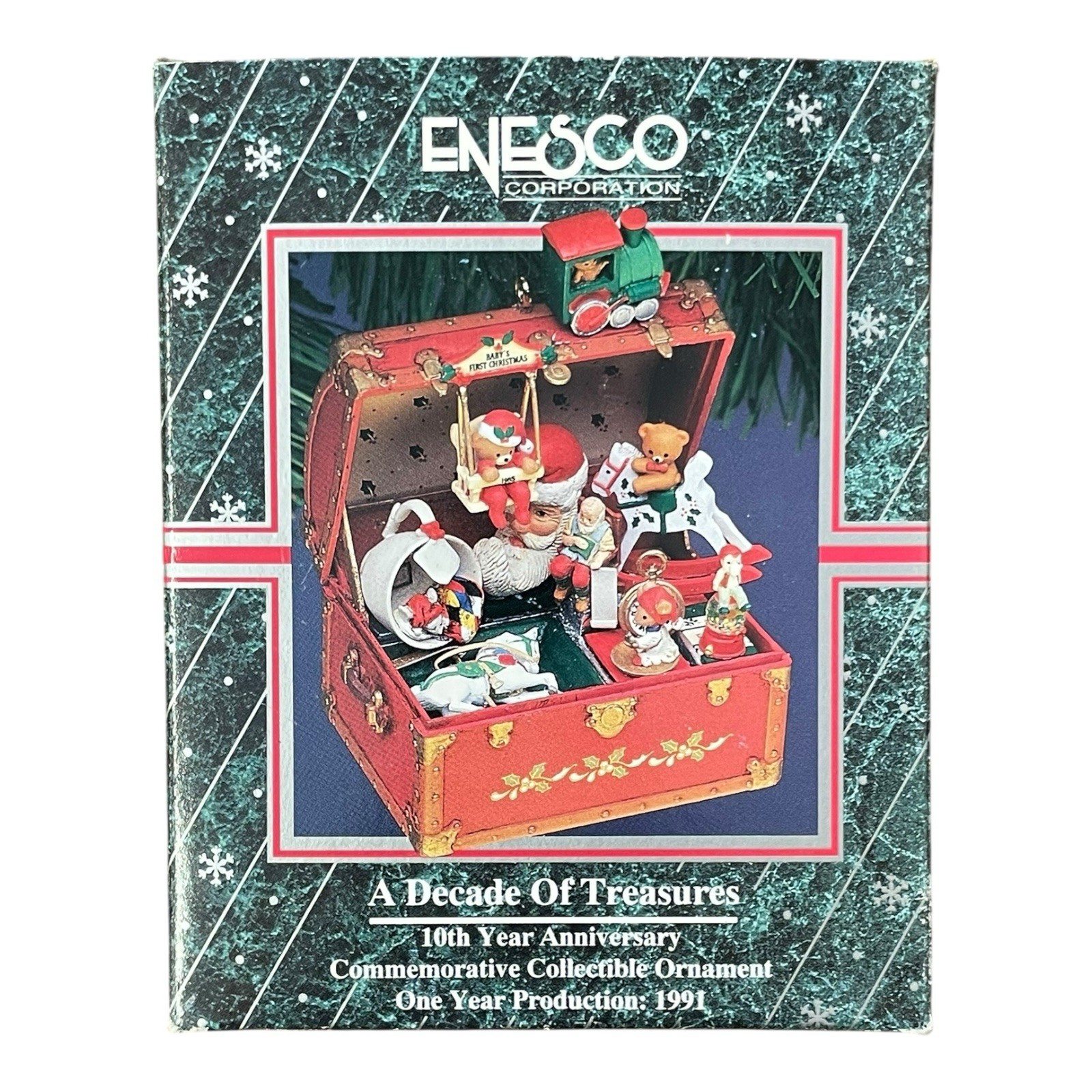 Enesco A Decade Of Treasures 10 Year Anniversary 1991 Ornament