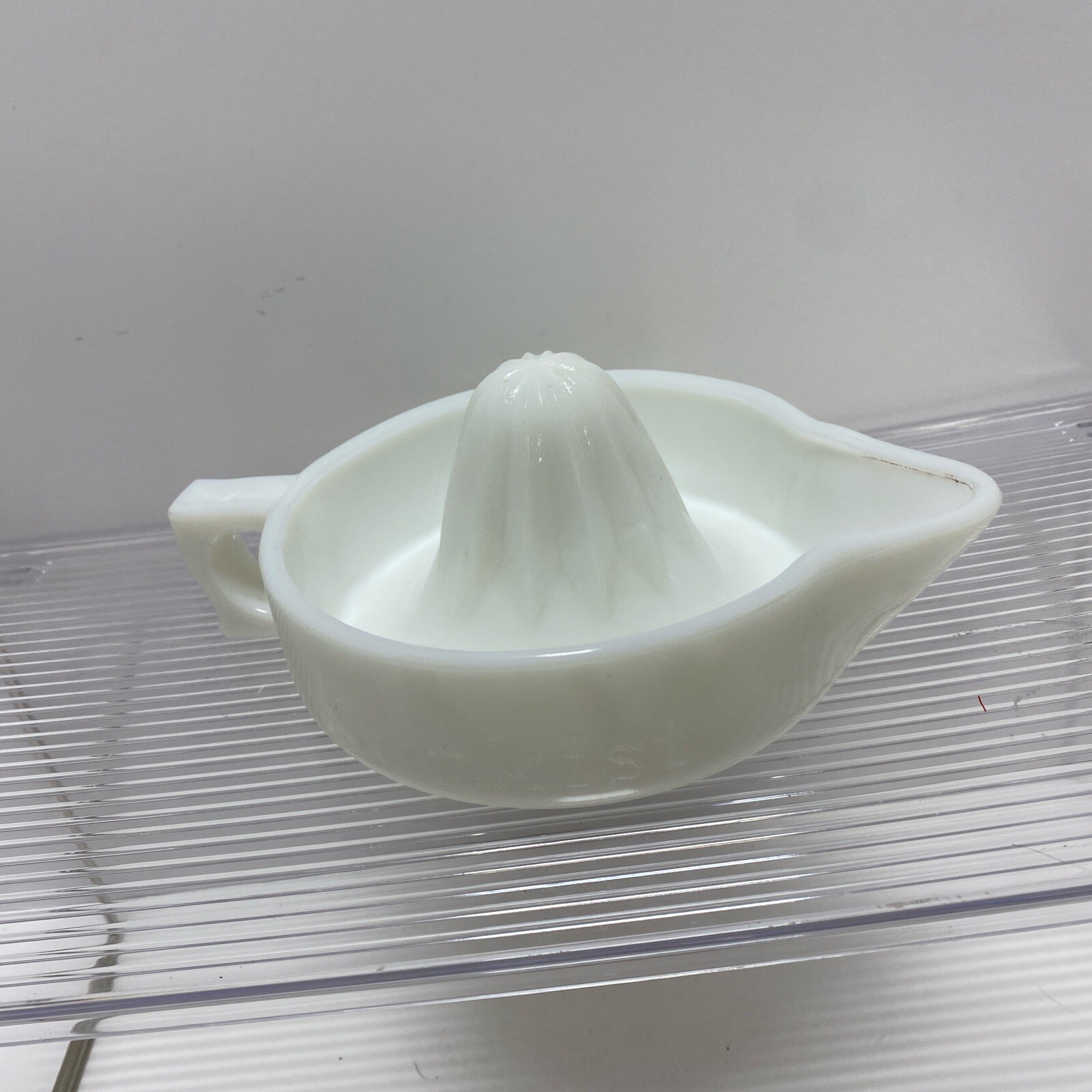 Vintage Sunkist Milk Glass Juicer Reamer Pat #68764 USA Made