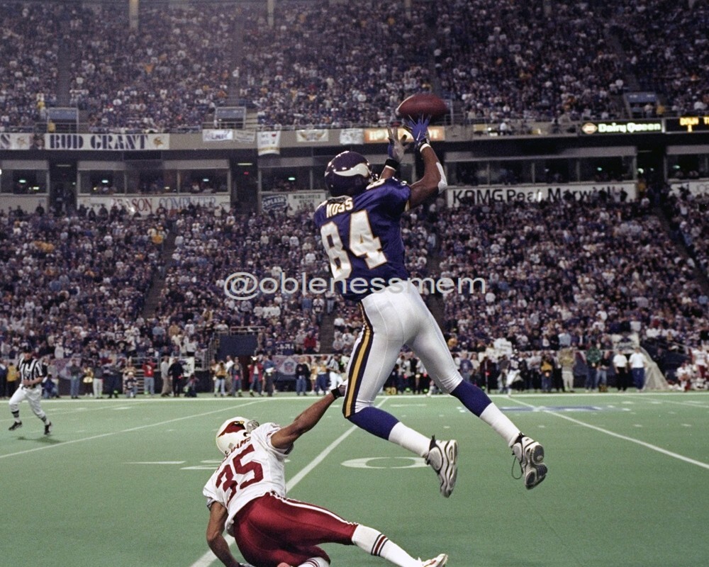 8x10 Randy Moss GLOSSY PHOTO photograph picture print minnesota vikings catch #5