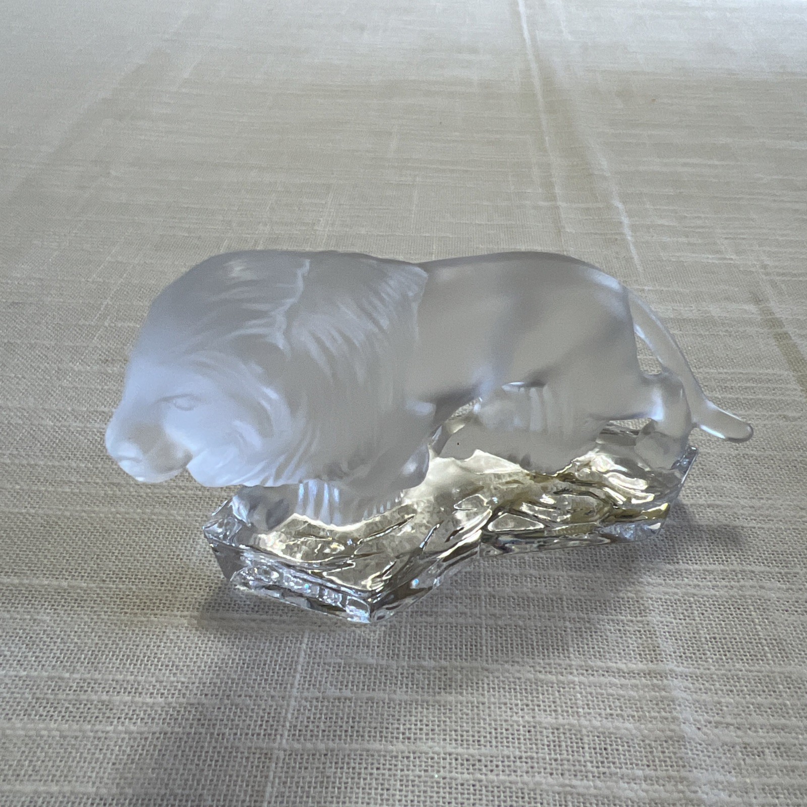 Goebel Germany Frosted Lion Figurine 4” Perfect Condition B9