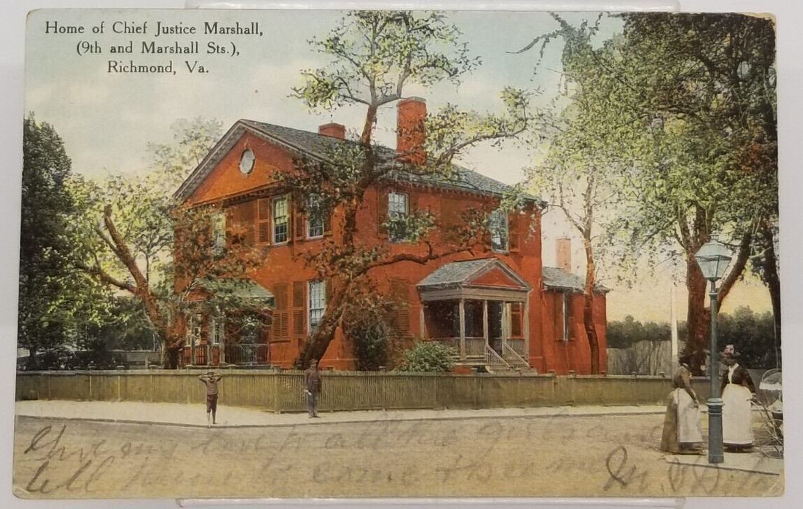 VIRGINIA Richmond Home of Chief Justice Marshall c1911 Postcard