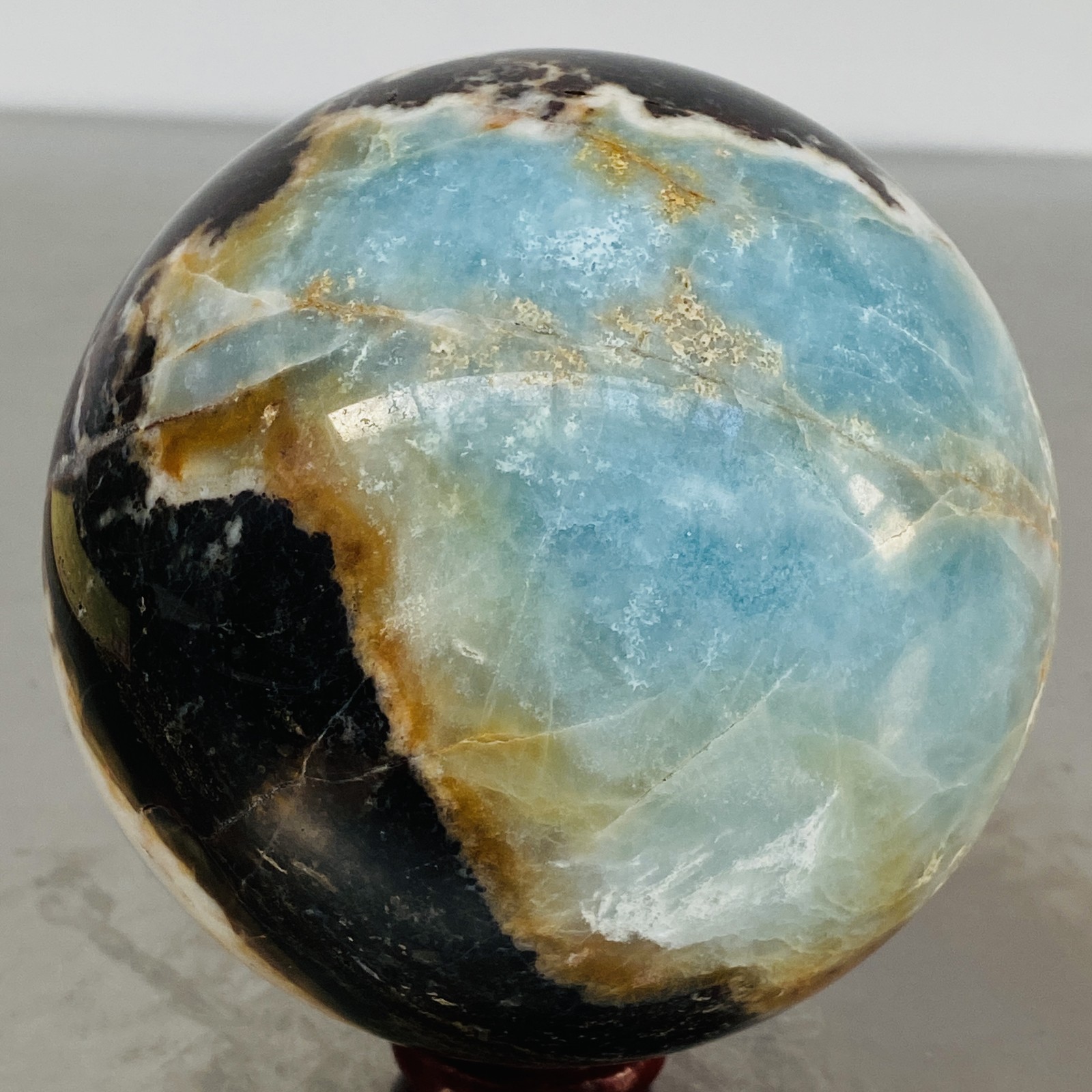 Natural amazon stone quartz ball crystal sphere healing 1800G (3.96LB)