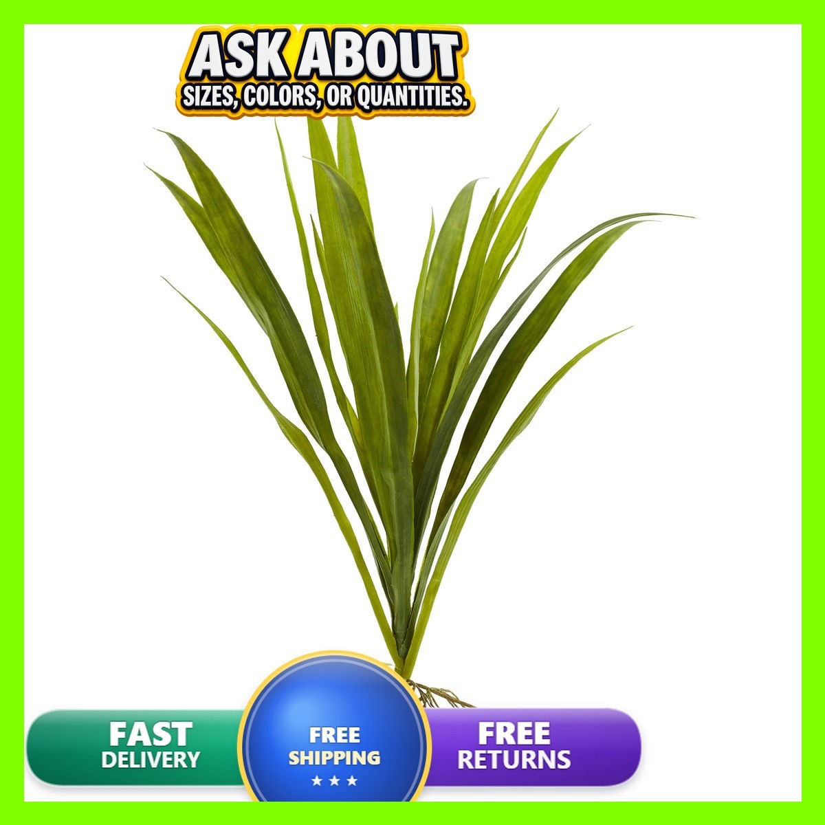 Nearly Natural 15in. Grass Artificial Plant Set of 6