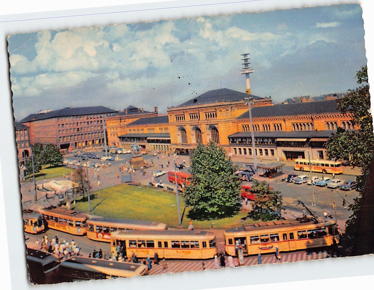 Postcard Hauptbahnhof Hanover Germany