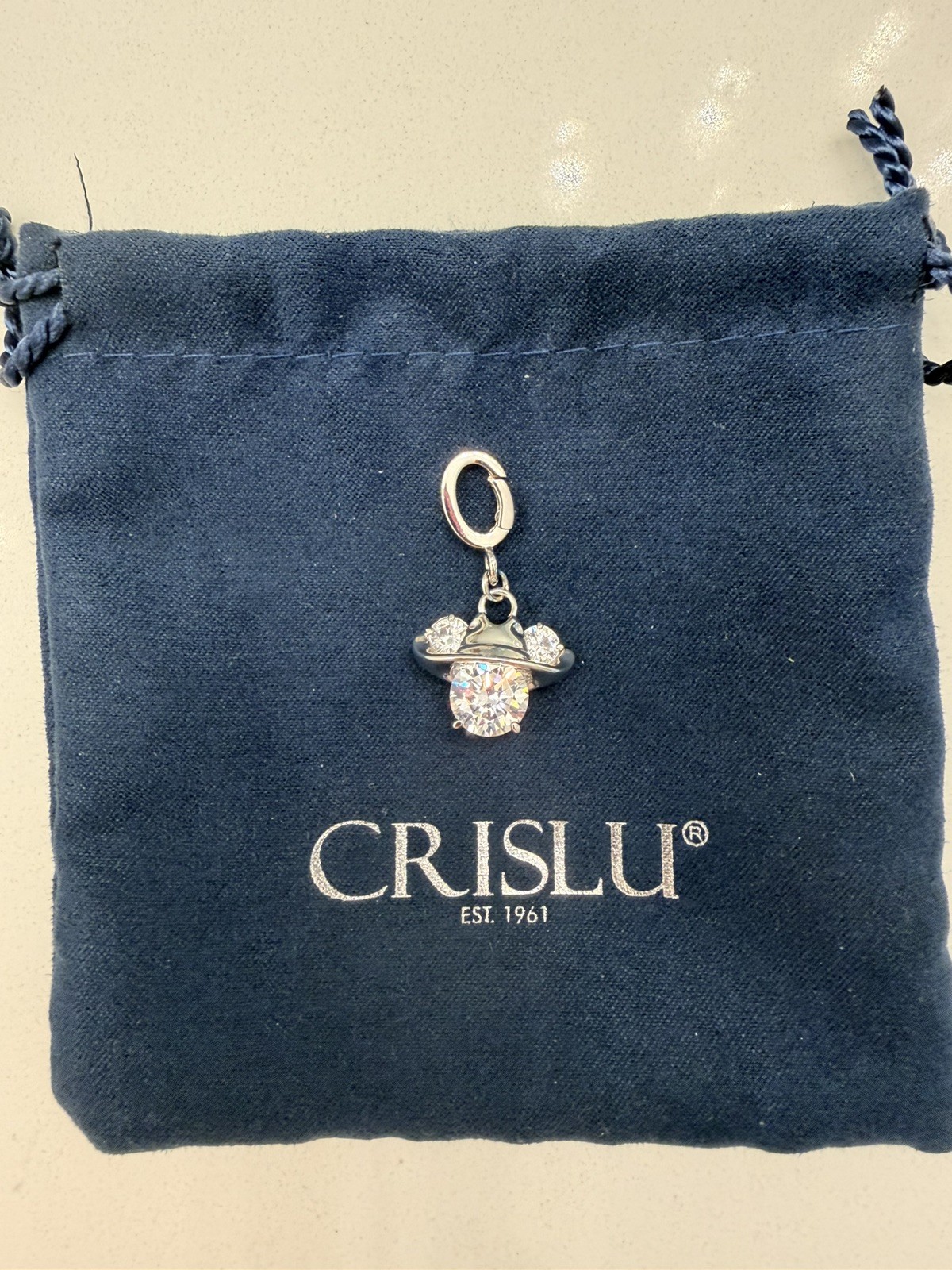 Disney Parks CRISLU D23 2026 Mystery Mickey Mouse Cowboy Silver Charm Disneyland