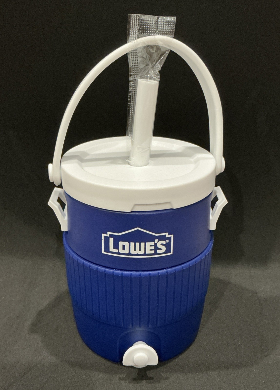 Lowes Mini Cooler Thermos Shape With Straw & Handle My Rewards Member Exclusive 