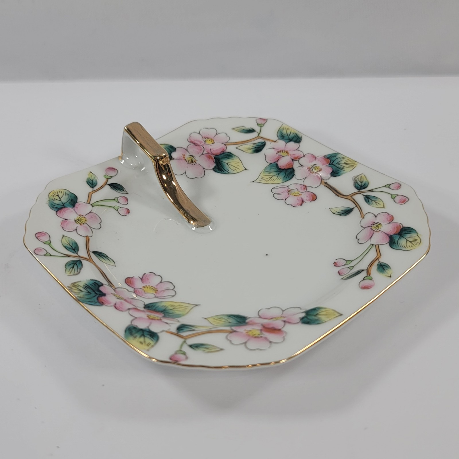 Vintage Rosetti Chicago Occupied Japan Cherry Blossom Trinket Dish