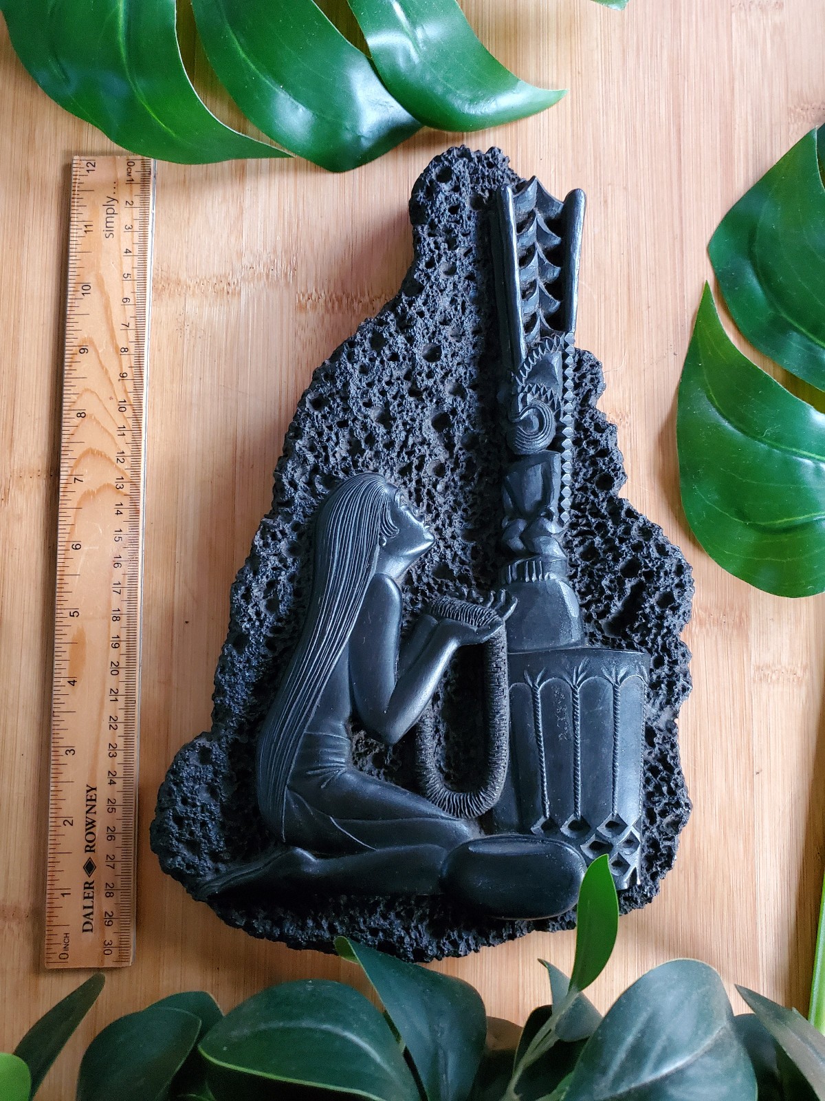 Vintage CoCo Joe\'s Lava Rock TIKI BAR Wall Hanging \