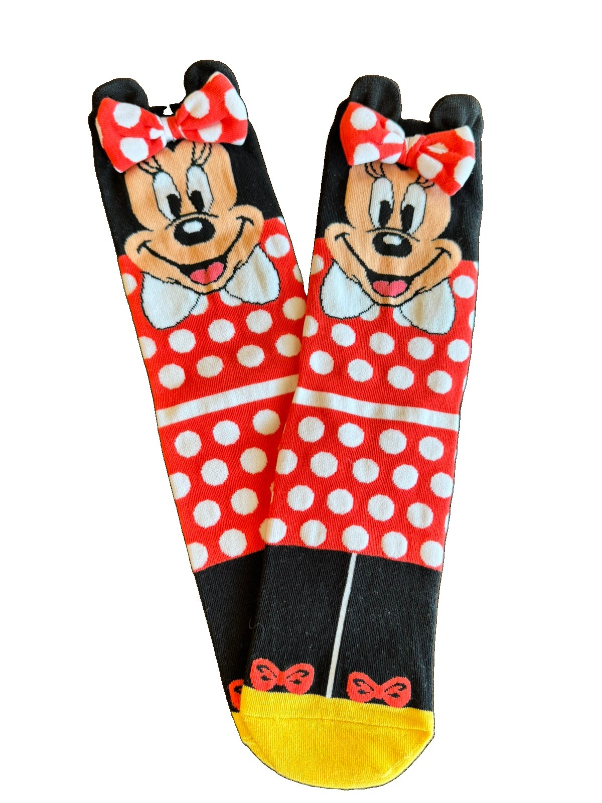 DISNEY PARKS MINNIE MOUSE BOW CHARACHTER  DISNEYBOUND SOCKS ADULT NWOT OS