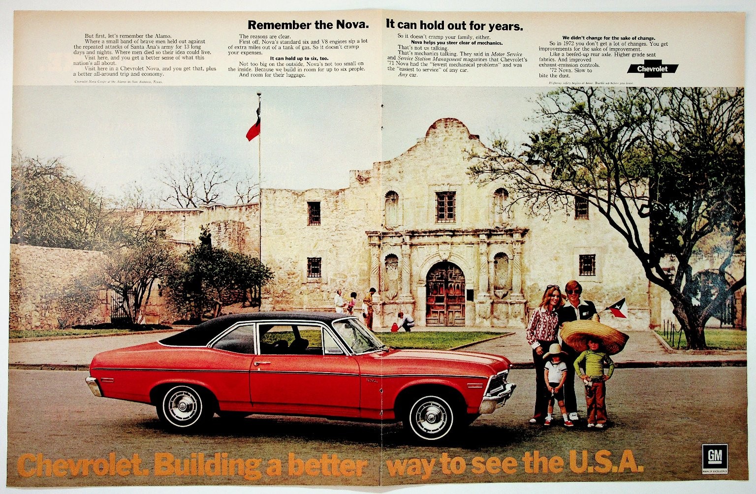 1972 Chevrolet Nova Coupe Car Ad Alamo San Antonio Texas Vintage Print 1972 Chevrolet Nova Coupe Car Ad Alamo San Antonio Texas Vintage Print