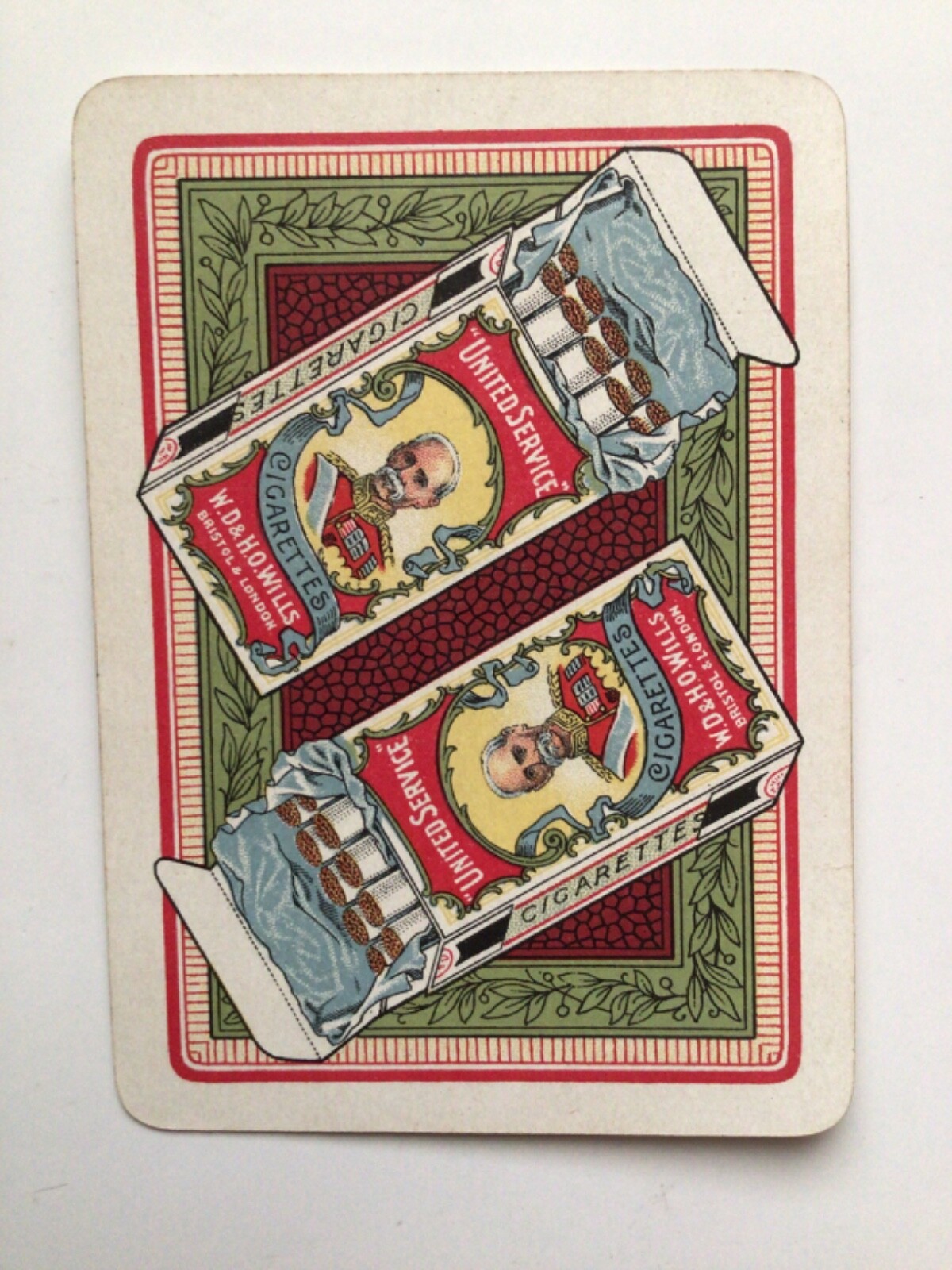 2 Antique “UNITED SERVICE CIGARETTES” Playing Cards,W.D. & H.O Wills,GOODALL
