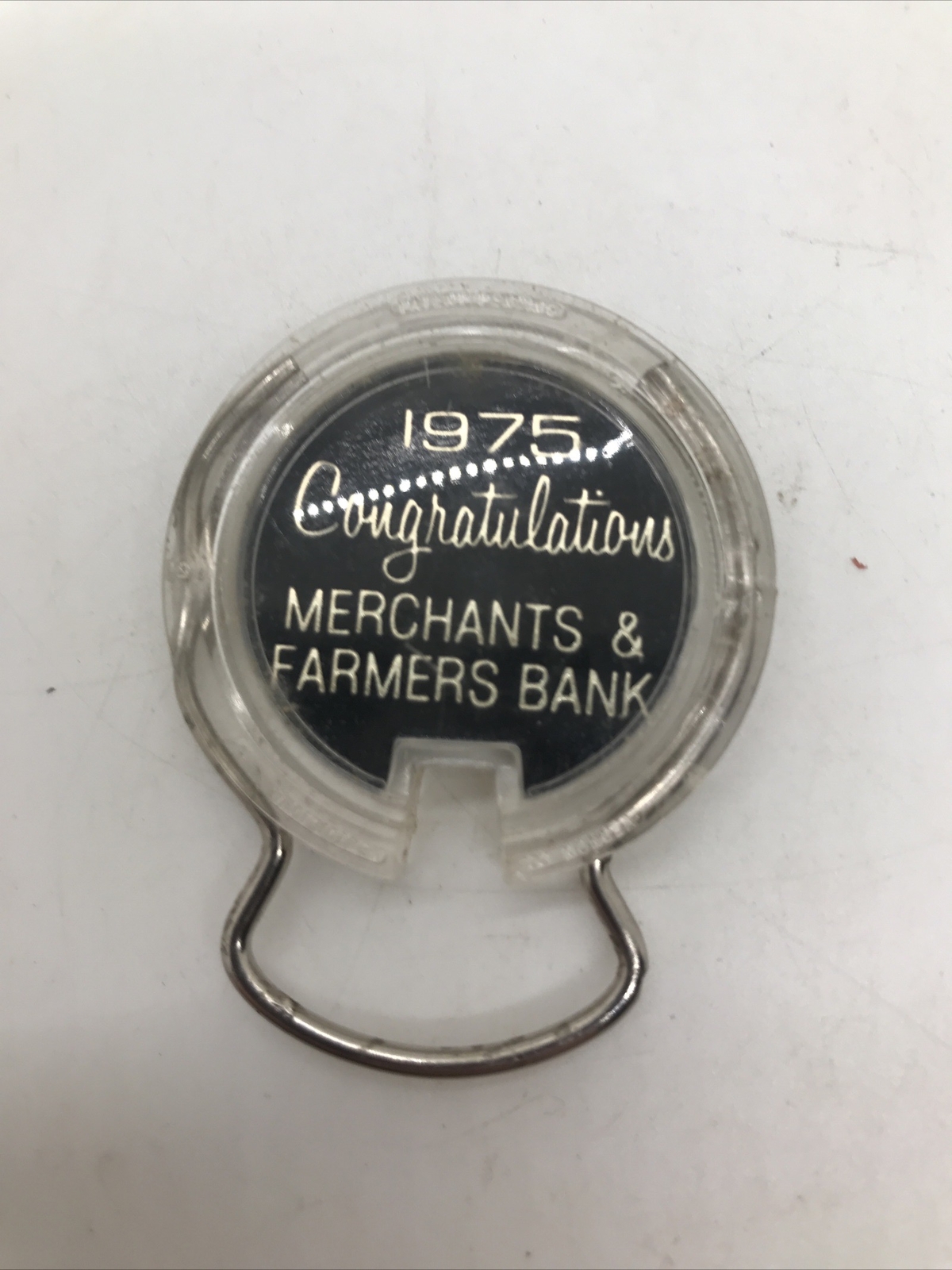 1975 Merchants & Farmers Bank Keychain 1975 Merchants & Farmers Bank Keychain
