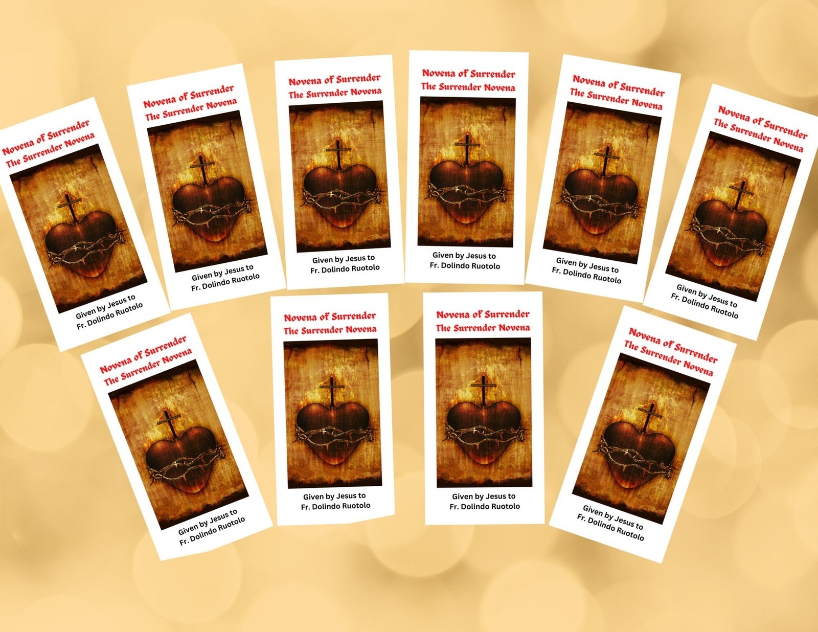 10 Pack The Surrender Novena Prayer Fr. Dolindo Large Print