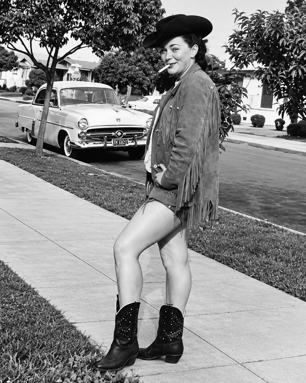 Novelty Americana Vintage Photo Reprint Smoking Woman Cowgirl 8x10 Novelty Americana Vintage Photo Reprint Smoking Woman Cowgirl 8x10