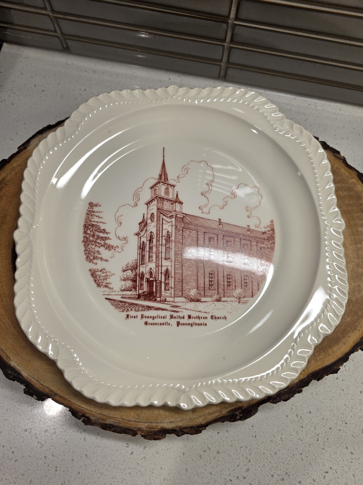 First Evangelical United Brethren Church Greencastle, PA Collectors Plate