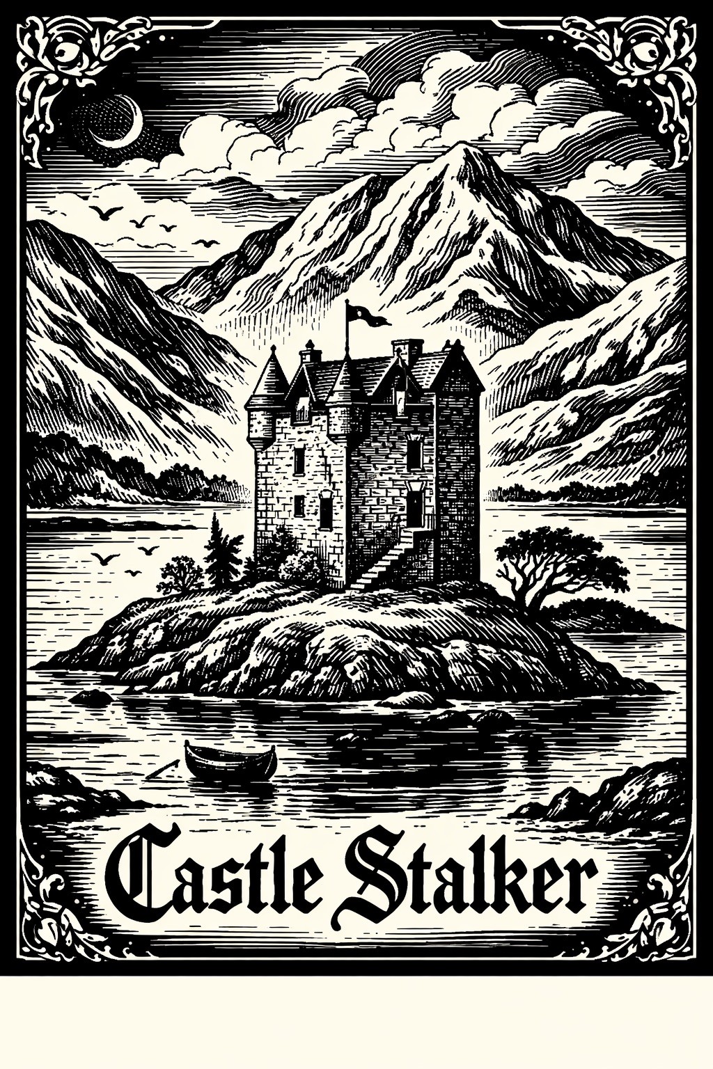 🏰 Castle Stalker Art Print - 24x36” Premium 💎 Art Print 200GSM paper