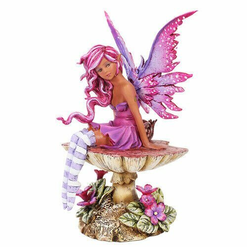 Amy Brown Licensed Magenta Fairy Statue Polyresin Figurine Home Decor Amy Brown Licensed Magenta Fairy Statue Polyresin Figurine Home Decor
