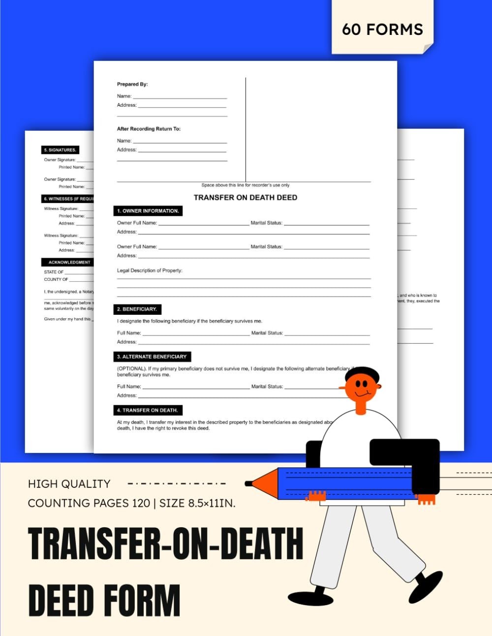 Transfer-On-Death Deed Form: TOD Document for Beneficiary Designation in Real
