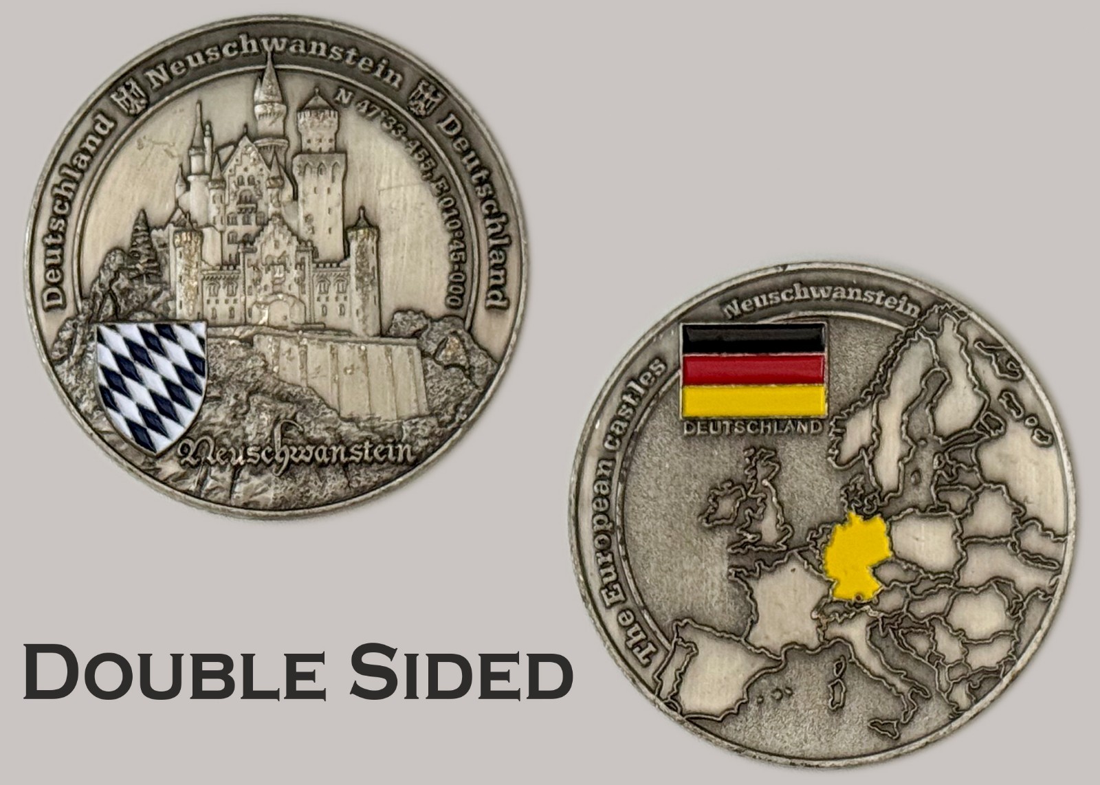 Neuschwanstein Castle Germany European Castles Challenge Coin  J#9