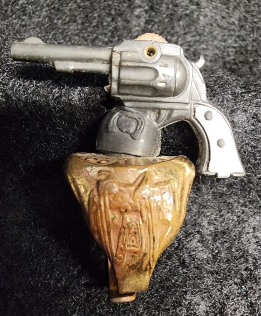 VINTAGE 1947 -1949 LONE RANGER 6 SIX SHOOTER KIX CEREAL PREMIUM GUN ATOMIC RING