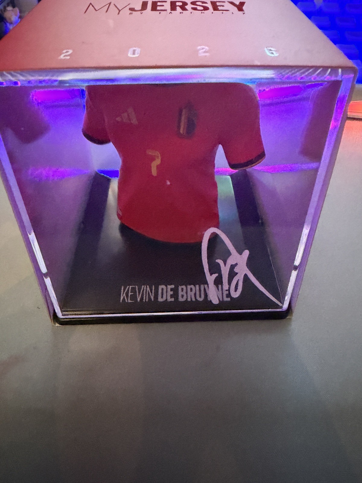 Kevin De Bruyne Belgium #7 2026 World Cup myJersey by FanCollex Mini Collectible