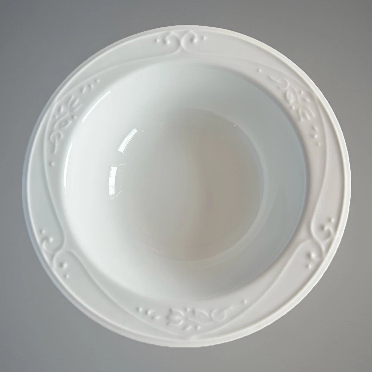 Set of 4 Princess House Veranda White Soup Cereal Rimmed Bowl 8