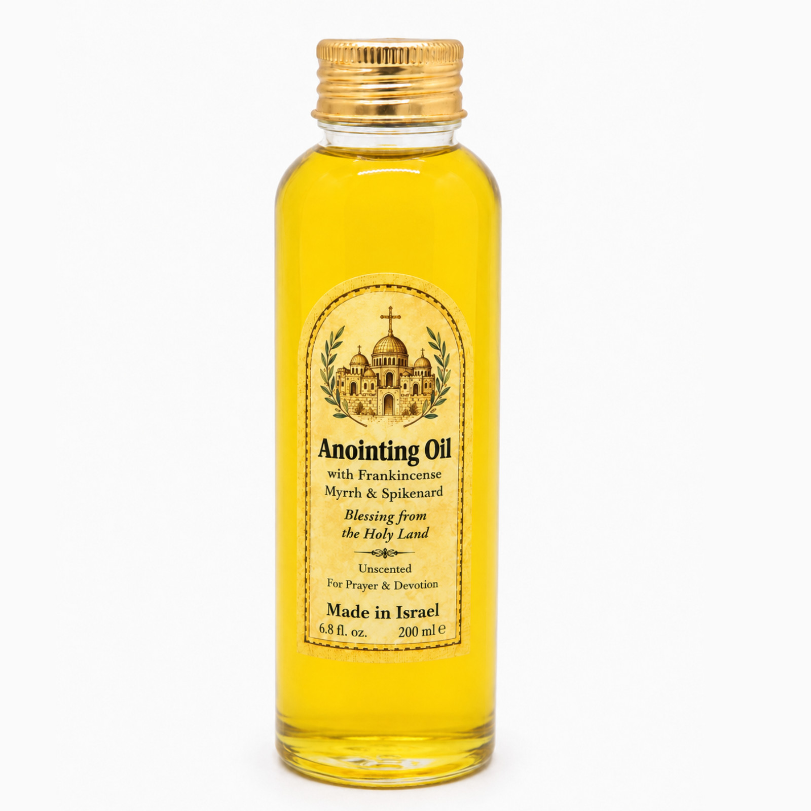 200ml Anointing Oil Frankincense Myrrh Spikenard Blessed Jerusalem Holy Land
