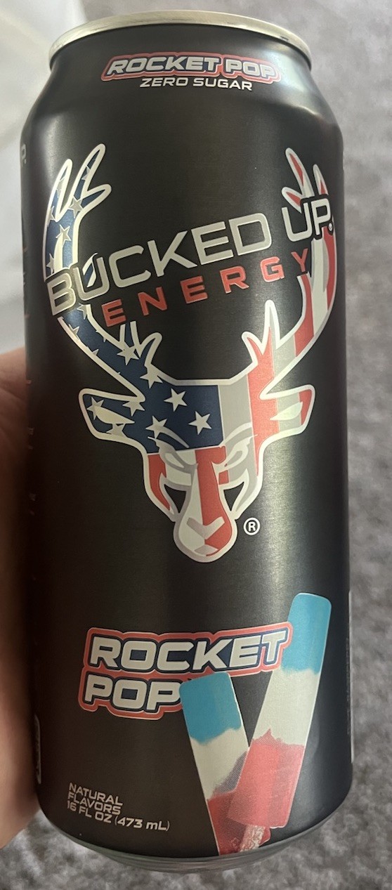 Bucked Up Energy Drink Rocket Pop Zero Sugar