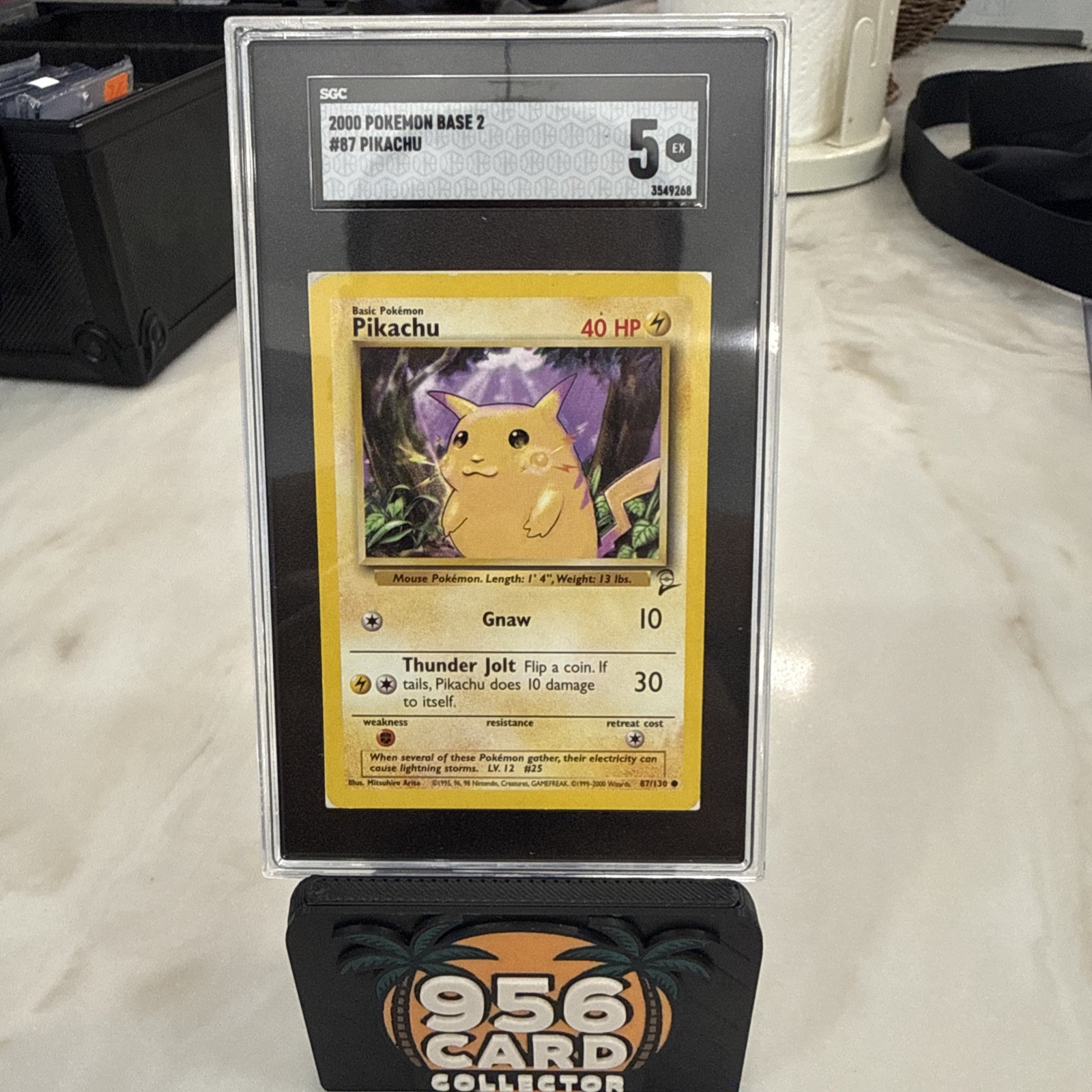 2000 Pikachu 087/130 Base Set 2 Regular SGC 5